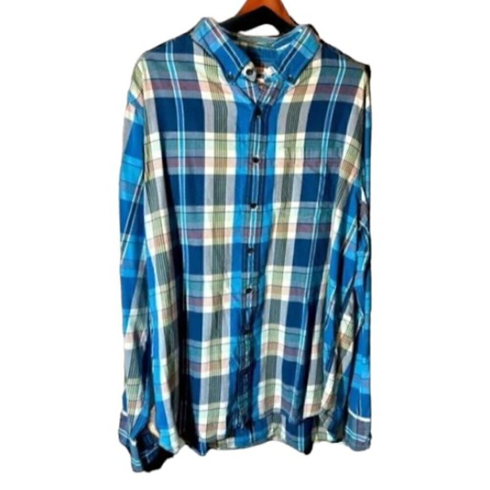 Old Navy Plaid Slim Fit Men’s XL Long Sleeve Button Down Shirt